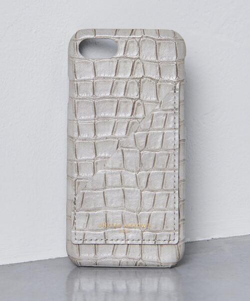 UNITED ARROWS（ユナイテッドアローズ）の「【WEB限定】＜UNITED ARROWS＞ マイクロファイバー スタンプクロコ  I PHONE SE（スマホケース/カバー・メンズ・ホワイト/ブラック/グレー・FREE）」の3枚目の写真