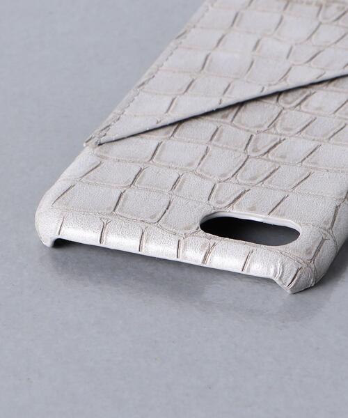 UNITED ARROWS（ユナイテッドアローズ）の「【WEB限定】＜UNITED ARROWS＞ マイクロファイバー スタンプクロコ  I PHONE SE（スマホケース/カバー・メンズ・ホワイト/ブラック/グレー・FREE）」の5枚目の写真