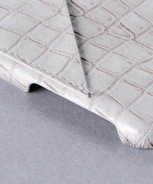 UNITED ARROWS（ユナイテッドアローズ）の「【WEB限定】＜UNITED ARROWS＞ マイクロファイバー スタンプクロコ  I PHONE SE（スマホケース/カバー・メンズ・ホワイト/ブラック/グレー・FREE）」の7枚目の写真