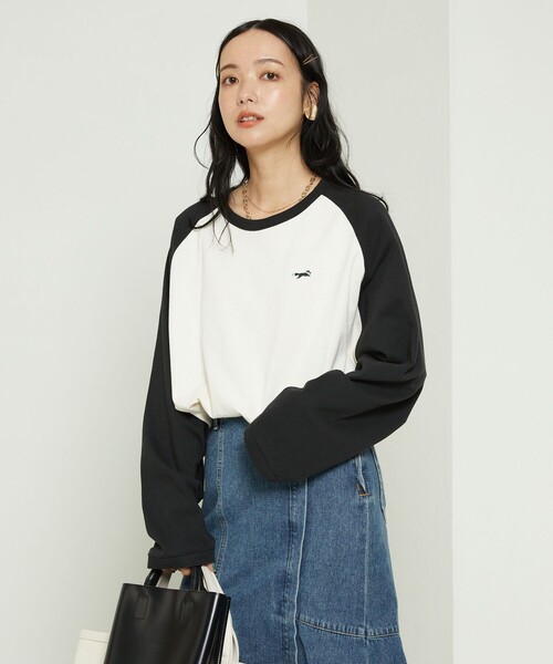 FREAK'S STORE(フリークスストア)の「TOWN CRAFT × FREAK'S STORE/タウンクラフト 別注 ベースボールTシャツ(Tシャツ/カットソー・レディース・レッド/ブラック/グリーン/ブルー・フリ-)」の19枚目の写真