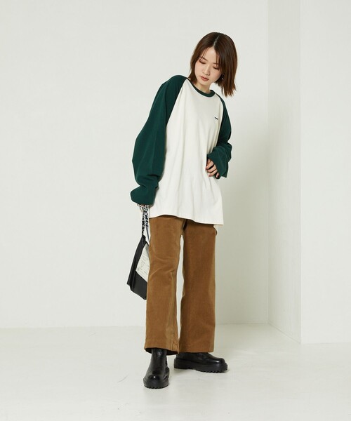 FREAK'S STORE(フリークスストア)の「TOWN CRAFT × FREAK'S STORE/タウンクラフト 別注 ベースボールTシャツ(Tシャツ/カットソー・レディース・レッド/ブラック/グリーン/ブルー・フリ-)」の21枚目の写真