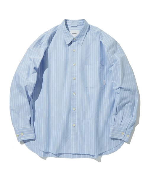 COVERNAT(カバーナット)の「【COVERNAT】OVERFIT OXFORD SHIRTS / カバーナット オーバーフィット オックスフォード シャツ(シャツ/ブラウス・メンズ・スカイブルー/ストライプ/ホワイト・SMALL/MEDIUM/LARGE/X-LARGE)」の3枚目の写真