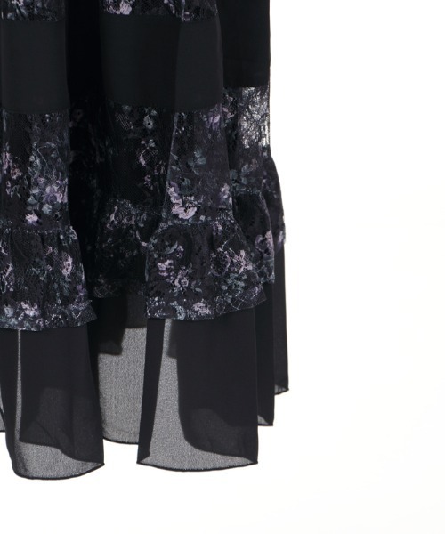 axes femme（アクシーズファム）の「フラワープリントレーシーＯＰ（ワンピース・レディース・キナリ/ワイン/ブラック・MEDIUM）」の15枚目の写真