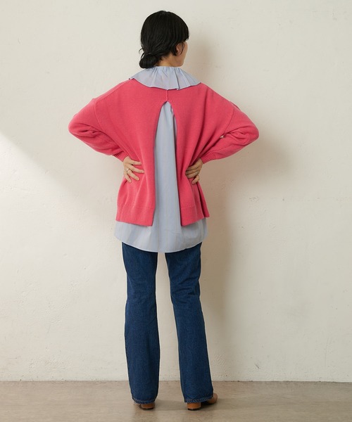 SHENERY（シーナリー）の「バックスリットニットプルオーバー（ニット/セーター・レディース・グリーン/ピンク・FREE）」の17枚目の写真