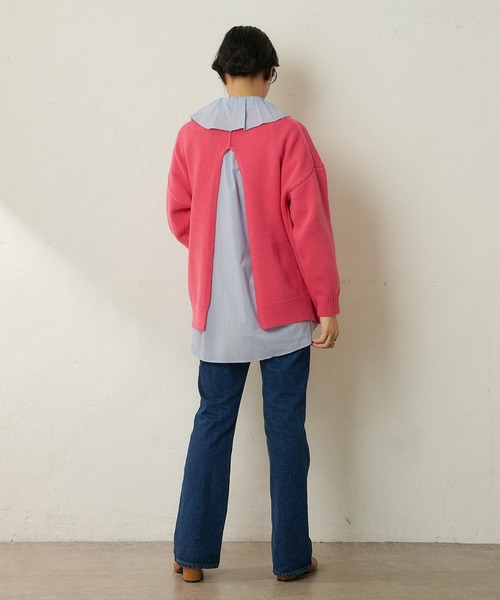 SHENERY（シーナリー）の「バックスリットニットプルオーバー（ニット/セーター・レディース・グリーン/ピンク・FREE）」の18枚目の写真