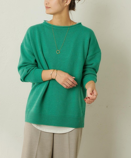 SHENERY（シーナリー）の「バックスリットニットプルオーバー（ニット/セーター・レディース・グリーン/ピンク・FREE）」の19枚目の写真
