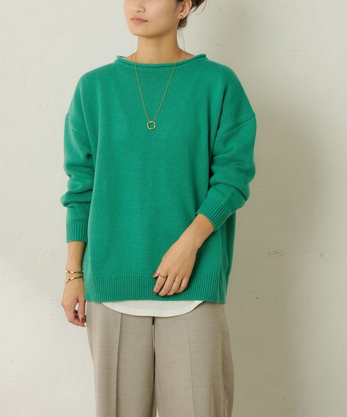 SHENERY（シーナリー）の「バックスリットニットプルオーバー（ニット/セーター・レディース・グリーン/ピンク・FREE）」の20枚目の写真