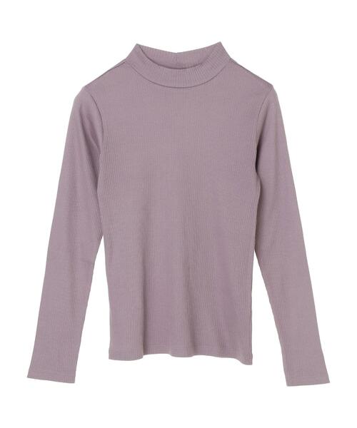 earth music&ecology(アースミュージックアンドエコロジー)の「チェーン柄リブ長袖ハイネックプルオーバー *(Tシャツ/カットソー・レディース・ブラック/ブラウン/オフホワイト/ミント/ラベンダー/ライトベージュ・S/M)」の12枚目の写真