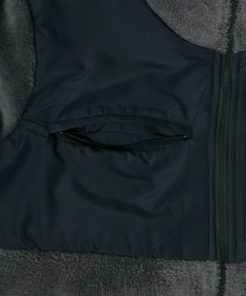 CONVERSE（コンバース）の「CONVERSE/コンバース ボアフリース 切替 フルジップスタンドジャケット（ブルゾン・メンズ・ブラック/ベージュ/カーキ/チャコール/ベージュ系その他・LL/M/L）」の18枚目の写真