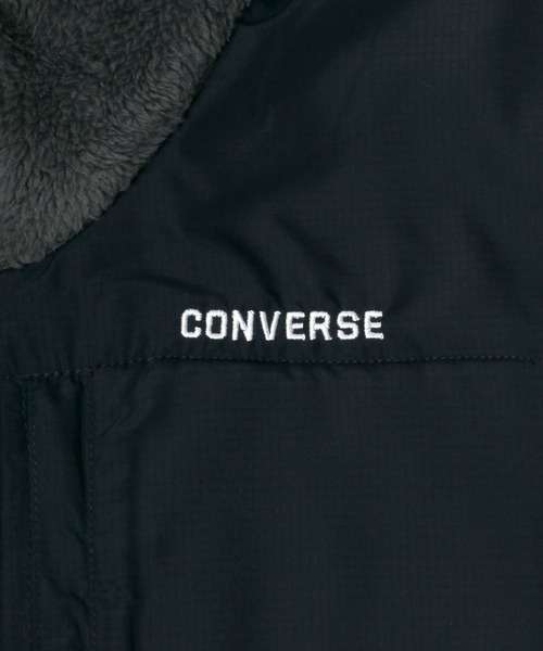 CONVERSE（コンバース）の「CONVERSE/コンバース ボアフリース 切替 フルジップスタンドジャケット（ブルゾン・メンズ・ブラック/ベージュ/カーキ/チャコール/ベージュ系その他・LL/M/L）」の6枚目の写真