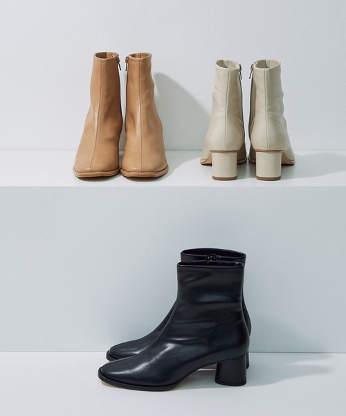 ADAM ET ROPE'（アダムエロペ）の「〈追加〉ストレッチショートブーツ（ブーツ・レディース・ブラック/オフホワイト/キャメル・23.5cm/24.5cm/23.0cm/24.0cm）」の10枚目の写真