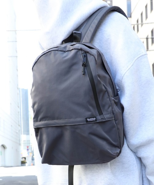 Healthknit Product(ヘルスニットプロダクト)の「Healthknit Product/ ヘルスニット/撥水ナイロンMINI11ポケットリュック HKB-1182(バックパック/リュック・メンズ・ブラック/ネイビー/ベージュ/グレー・ONESIZE)」の14枚目の写真