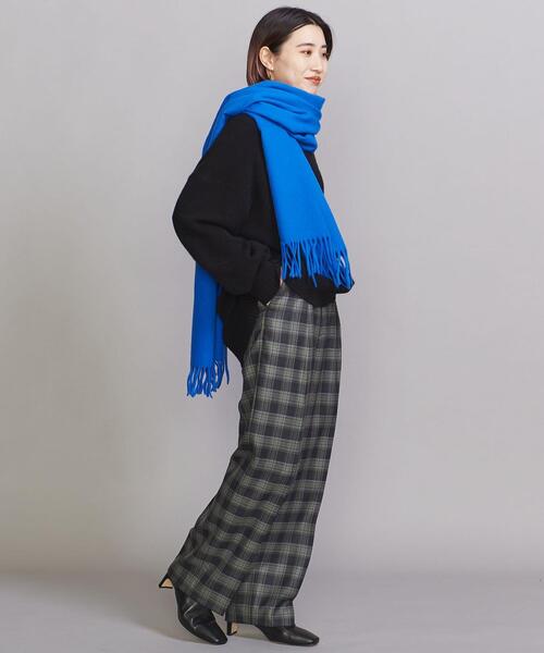 BEAUTY&YOUTH UNITED ARROWS(ビューティーアンドユースユナイテッドアローズ)の「BY ソリッドストール(ストール/ショール・レディース・ライム/ワインレッド/モカ/ナチュラル/コバルトブルー・FREE)」の12枚目の写真