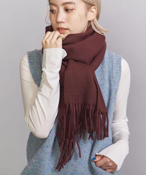 BEAUTY&YOUTH UNITED ARROWS(ビューティーアンドユースユナイテッドアローズ)の「BY ソリッドストール(ストール/ショール・レディース・ライム/ワインレッド/モカ/ナチュラル/コバルトブルー・FREE)」の15枚目の写真