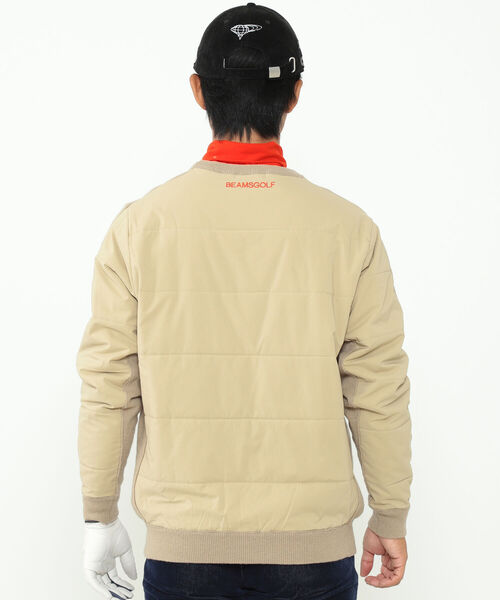 う*い様 BEAMS GOLF ORANGE LABEL 中綿 切替 プルオーバ BEAMS GOLF ORANGE LABEL / 中綿 切替 プルオーバー ニット