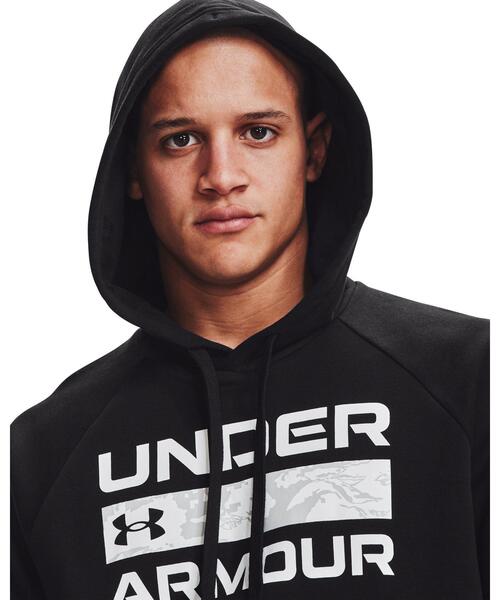 UNDER ARMOUR(アンダーアーマー)の「UAライバルフリース フーディー シグネチャー(トレーニング/メンズ)(スウェット・メンズ・ブラック/スモークピンク・XXL/3XL/S/L/XL/M)」の21枚目の写真