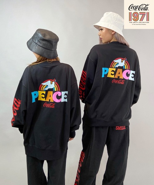 ANTIBAL(アンティバル)の「【ZOZOタウン限定アイテム】COCA-COLA (コカ・コーラ) ビックシルエット バックプリントトレーナー/セットアップ対応 214AN2TR077MU(スウェット・レディース・ブラック/ホワイト/グレー・FREE)」の12枚目の写真