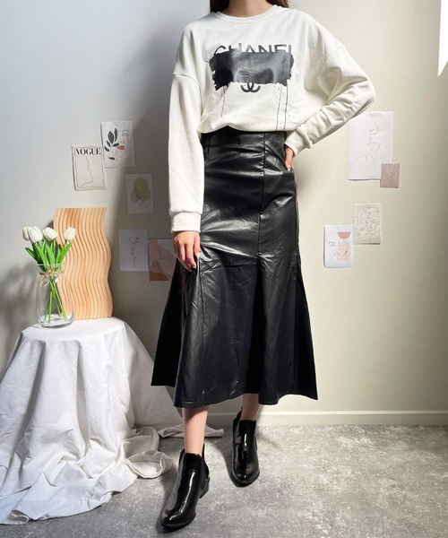 shopnikoniko(ショップニコニコ)の「パロディー トレーナー(スウェット・レディース・グレー/ブラック/ホワイト・フリー)」の8枚目の写真