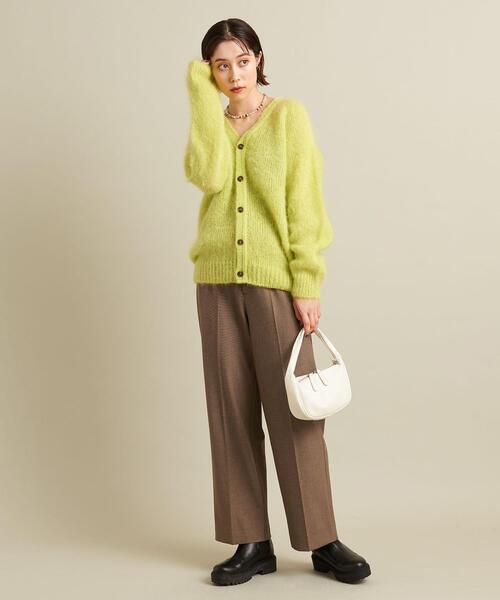 BEAUTY&YOUTH UNITED ARROWS（ビューティーアンドユースユナイテッドアローズ）の「BY バックゴムワイドストレートパンツ -ウォッシャブル- ∴（その他パンツ・レディース・ブラック/ダークグリーン/ブラウン/オフホワイト・S/M/L）」の8枚目の写真