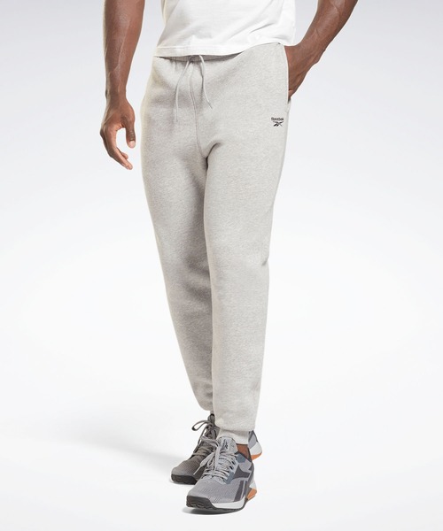 Reebok（リーボック）の「 アイデンティティ ジョガー / Identity Joggers（スウェットパンツ・メンズ・ブラック/ネイビー/ヘザーグレー・SMALL/MEDIUM/LARGE/X-LARGE/XX-LARGE/X-SMALL/XXX-LARGE）」の3枚目の写真