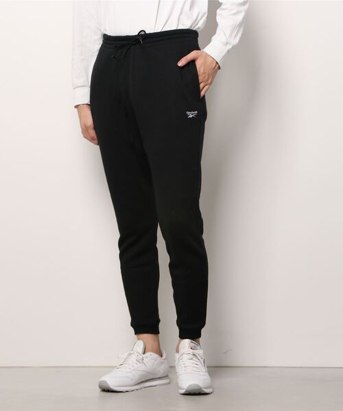Reebok（リーボック）の「 アイデンティティ ジョガー / Identity Joggers（スウェットパンツ・メンズ・ブラック/ネイビー/ヘザーグレー・SMALL/MEDIUM/LARGE/X-LARGE/XX-LARGE/X-SMALL/XXX-LARGE）」の4枚目の写真