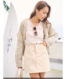 To the sea（トゥーザシー）の「コーデュロイミニスカート（スカート）」