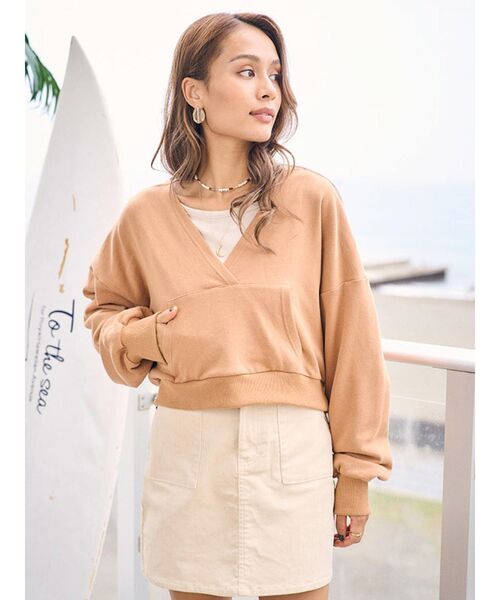 To the sea(トゥーザシー)の「コーデュロイミニスカート(スカート・レディース・ブラック/ベージュ/アイボリー/ダークオレンジ・SMALL/MEDIUM)」の12枚目の写真