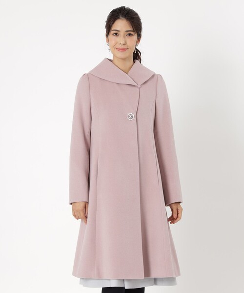 TO BE CHIC アンゴラシャルムショールカラー コート TO BE CHIC アンゴラシャルムショールカラー コート