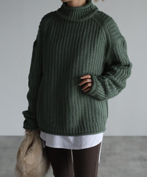 【2021-2022 A/W】片畦ロールニット