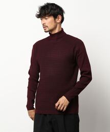 HIDEAWAYS NICOLE | シェブロン柄オフタートルニット(ニット/セーター)