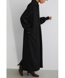 STYLEMIXER | ビッグカラーピンタックフレアワンピース(ワンピース)