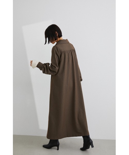 STYLEMIXER（スタイルミキサー）の「ビッグカラーピンタックフレアワンピース（ワンピース・レディース・ブラック/ブラウン・MEDIUM/SMALL）」の17枚目の写真