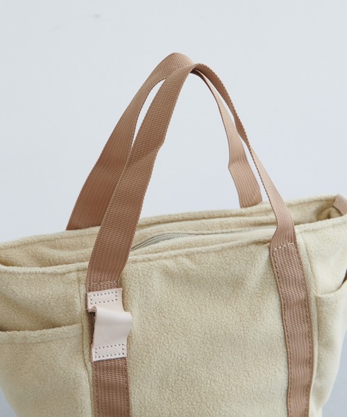 PUAL CE CIN（ピュアルセシン）の「WINTER SMAL TOTE／ボア スモールトートバッグ（トートバッグ・レディース・カーキ/ブラウン/ブラック/アイボリー・FREE）」の16枚目の写真