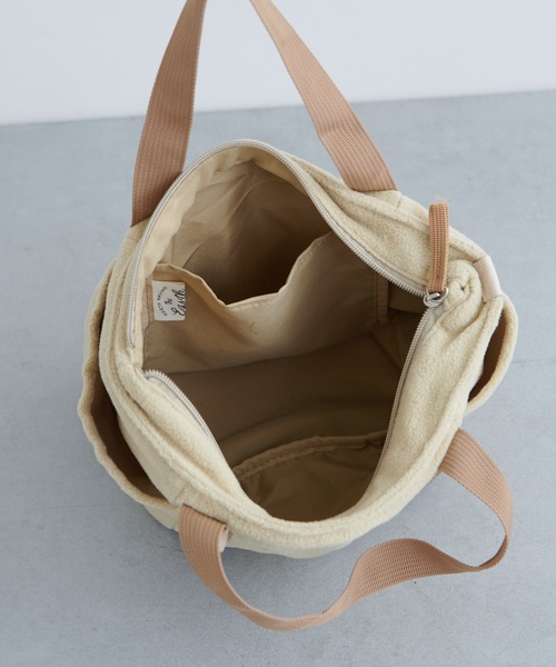PUAL CE CIN（ピュアルセシン）の「WINTER SMAL TOTE／ボア スモールトートバッグ（トートバッグ・レディース・カーキ/ブラウン/ブラック/アイボリー・FREE）」の20枚目の写真