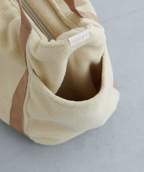 PUAL CE CIN（ピュアルセシン）の「WINTER SMAL TOTE／ボア スモールトートバッグ（トートバッグ・レディース・カーキ/ブラウン/ブラック/アイボリー・FREE）」の18枚目の写真