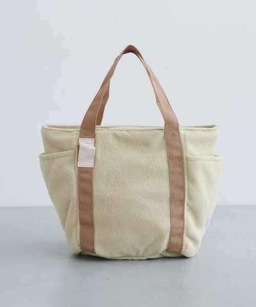 PUAL CE CIN（ピュアルセシン）の「WINTER SMAL TOTE／ボア スモールトートバッグ（トートバッグ・レディース・カーキ/ブラウン/ブラック/アイボリー・FREE）」の13枚目の写真