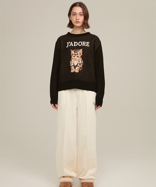 ROCKET x LUNCH(ロケットアンドランチ)の「ROCKET×LUNCH/R CAT JADORE プルオーバー 2237859(ニット/セーター・レディース・ブラック/ライトグリーン・SMALL)」の21枚目の写真