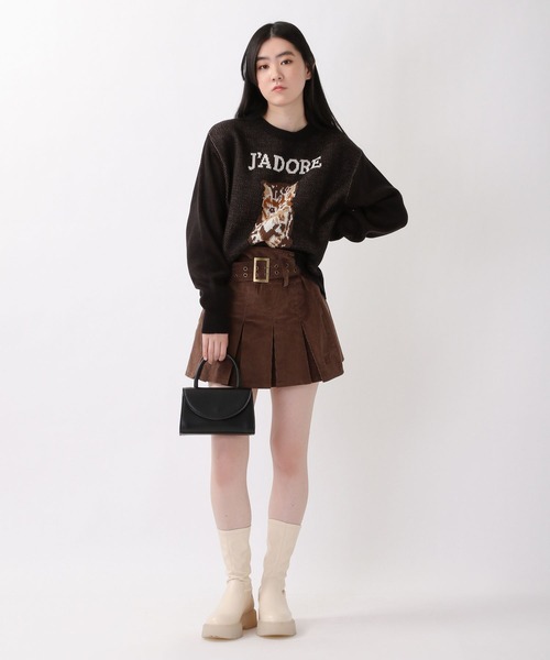 ROCKET x LUNCH(ロケットアンドランチ)の「ROCKET×LUNCH/R CAT JADORE プルオーバー 2237859(ニット/セーター・レディース・ブラック/ライトグリーン・SMALL)」の10枚目の写真