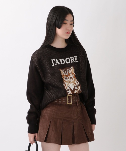 ROCKET x LUNCH(ロケットアンドランチ)の「ROCKET×LUNCH/R CAT JADORE プルオーバー 2237859(ニット/セーター・レディース・ブラック/ライトグリーン・SMALL)」の18枚目の写真