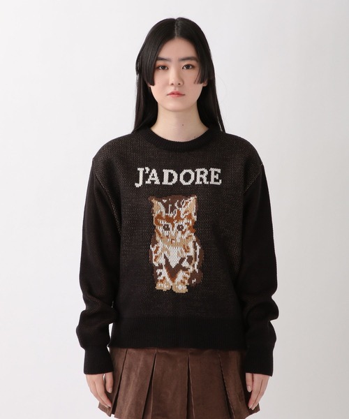 ROCKET x LUNCH(ロケットアンドランチ)の「ROCKET×LUNCH/R CAT JADORE プルオーバー 2237859(ニット/セーター・レディース・ブラック/ライトグリーン・SMALL)」の22枚目の写真