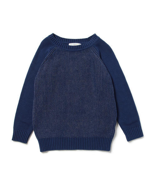 BEAMS LIGHTS Women's（ビームスライツ ウィメンズ）の「BEAMS LIGHTS / あぜ編プルオーバー（ニット/セーター・レディース・オフホワイト/ネイビー/その他1・FREE）」の5枚目の写真