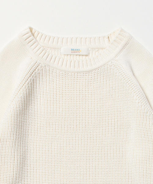 BEAMS LIGHTS Women's（ビームスライツ ウィメンズ）の「BEAMS LIGHTS / あぜ編プルオーバー（ニット/セーター・レディース・オフホワイト/ネイビー/その他1・FREE）」の9枚目の写真
