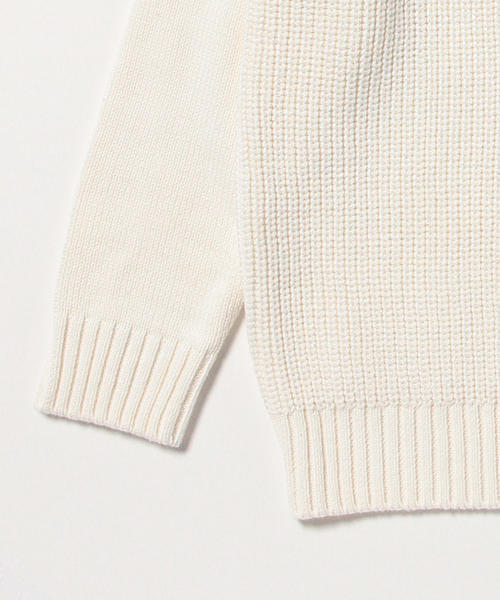 BEAMS LIGHTS Women's（ビームスライツ ウィメンズ）の「BEAMS LIGHTS / あぜ編プルオーバー（ニット/セーター・レディース・オフホワイト/ネイビー/その他1・FREE）」の11枚目の写真