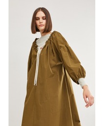 ottod'Ame/オットダム/タイプライター ドローストリングネック ワンピース