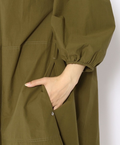 ottod'Ame（オットダム）の「ottod'Ame/オットダム/タイプライター ドローストリングネック ワンピース（ワンピース・レディース・カーキ/ブラック/ベージュ・40）」の7枚目の写真