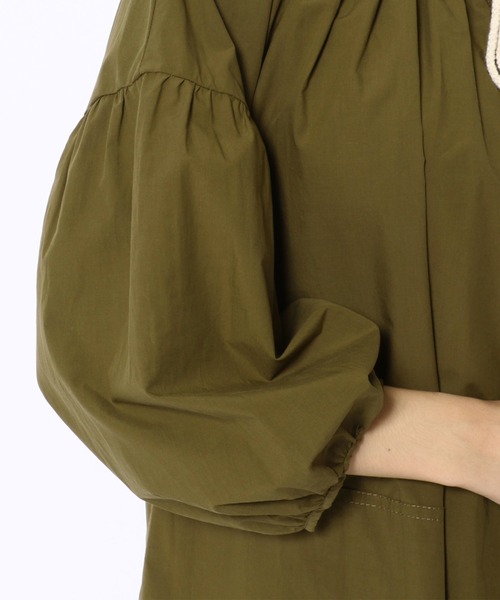 ottod'Ame（オットダム）の「ottod'Ame/オットダム/タイプライター ドローストリングネック ワンピース（ワンピース・レディース・カーキ/ブラック/ベージュ・40）」の9枚目の写真