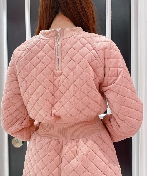 lilLilly（リルリリー）の「キルティングワンピース（ワンピース・レディース・ホワイト/ブラック/ピンク・FREE）」の15枚目の写真