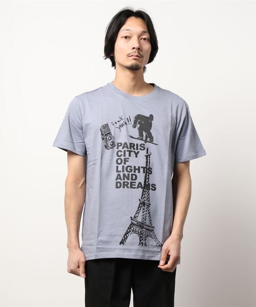 Desigual(デシグアル)の「メンズ Tシャツ半袖 BEREL(Tシャツ/カットソー・メンズ・ブルー・S/M/L/XL/XXL)」の4枚目の写真