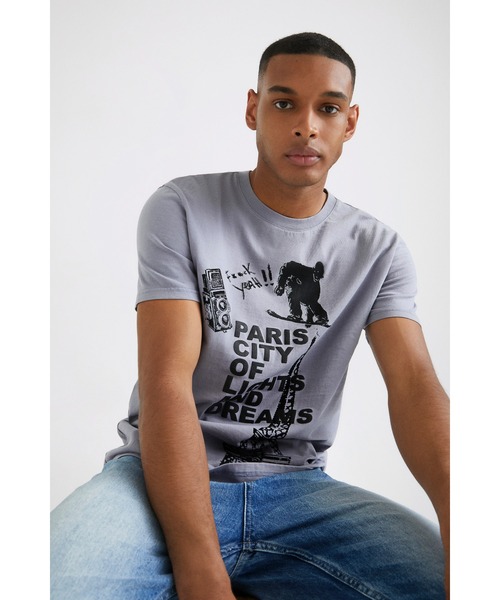 Desigual(デシグアル)の「メンズ Tシャツ半袖 BEREL(Tシャツ/カットソー・メンズ・ブルー・S/M/L/XL/XXL)」の9枚目の写真