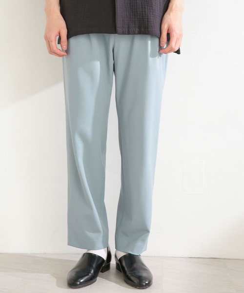 SENSE OF PLACE by URBAN RESEARCH（センスオブプレイスバイアーバンリサーチ）の「『セットアップ対応』 ダブルタックテーパードスラックス（スラックス・メンズ・チャコールグレー/ライトブルー/ブラック/ネイビー/ブルー/ライトベージュ/ライトカーキ・SMALL/MEDIUM/LARGE）」の8枚目の写真